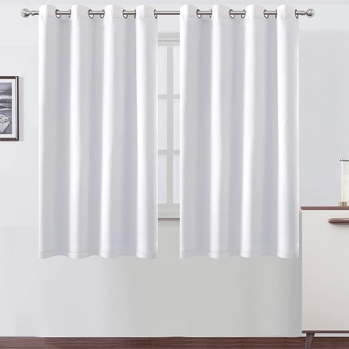 100% Blackout White Curtains - Image 2