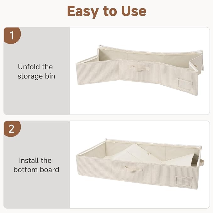 StorageWorks 6 Inch Low Profile Under Bed Storage Containers - Image 7