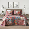 Autumn Dream Cotton Patchwork Bedspread Quilt Sets, Reversible Bedding Coverlet by AutumnDream