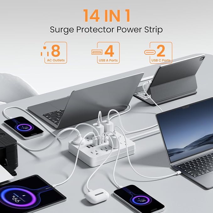 Surge Protector Power Strip - Image 2