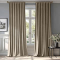 MIULEE Taupe Velvet Pinch Pleat Blackout Curtains W52 X L90 Inches | 2 Panels by MIULEE