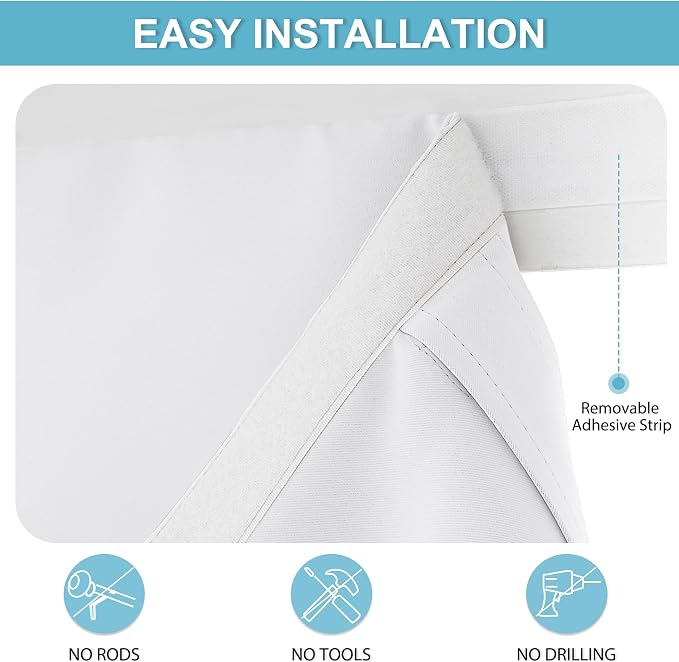RYB HOME Room Darkening Curtain Privacy Window Drape - Image 2