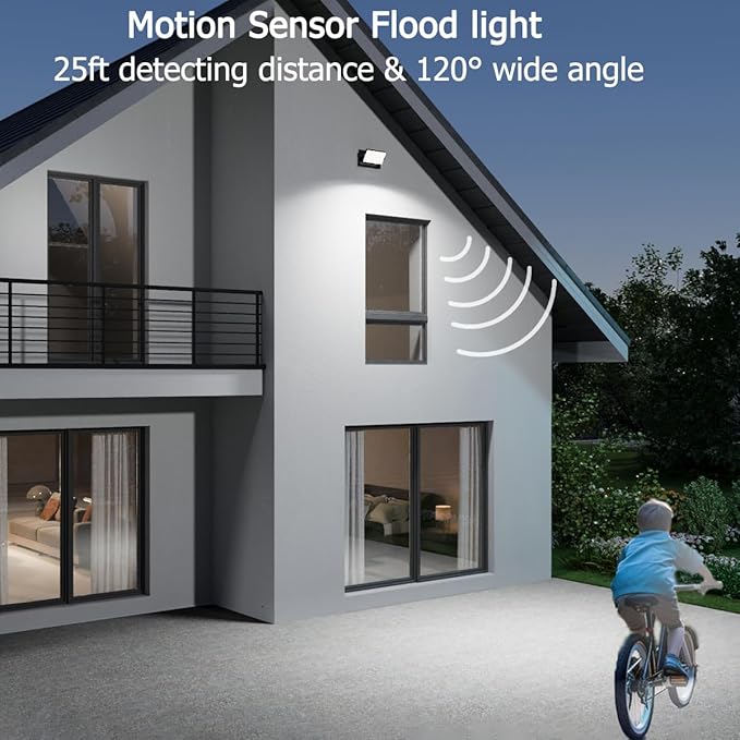 rosykite 40W LED Wall Pack Lights Outdoor Motion Sensor,360 °Rotation 5000K 6000K 4000K Selectable Exterior Flood Lighting Fixture Sconce for Porch Garage Patio