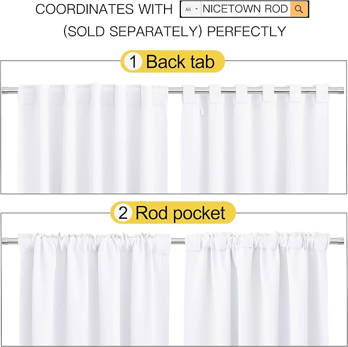 NICETOWN Dining Room Window Curtains - Image 3