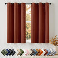Short Fall Rust Blackout Kitchen Curtain Terracotta W40 x L45 Inch | Burnt by Woaboy