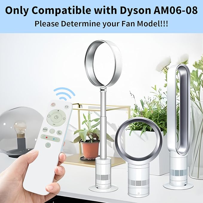 LUNAOAO Upgrade Glowing Remote Control Replacement No Setup Compatible with Fan AM06 AM07 AM08 with Magnetic