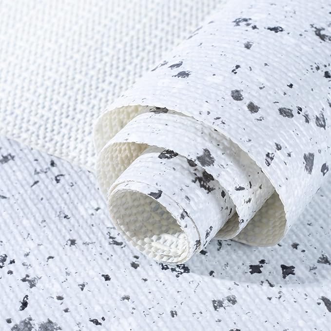 RAY STAR 12X120 Inch Shelf Liner for Kitchen Cabinets, Non-Adhesive Cabinet Liner Washable, PVC Drawer Liner for Dresser Non-Slip Bathroom (Stone)(3 Roll)