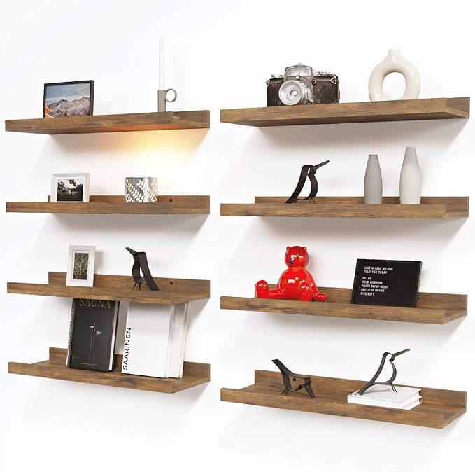 RICHER HOUSE 8-Set Floating Shelves by RicherHouse