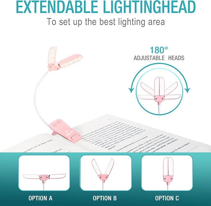 Vekkia 14 LED Rechargeable Book Light - Image 4