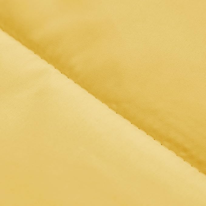UOZZI BEDDING Yellow 4 Pieces Toddler Bedding Set Ultra Soft and Breathable Toddler Sheet Set - Includes Comforter, Flat Sheet, Fitted Sheet and Pillowcase (Yellow with Gray)