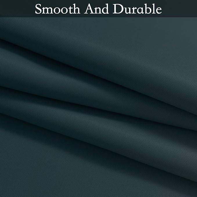 SimpleHome Ombre Stone Blue to Grey White Curtains - Image 7