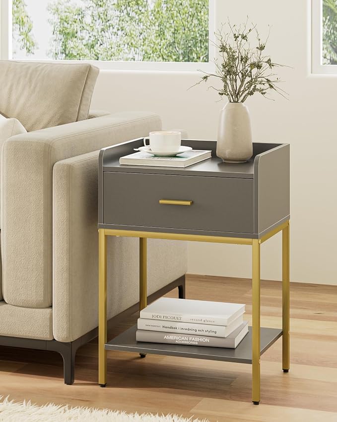 Nightstand, 3-Tier Modern Night Stand, Bedside Table - Image 3