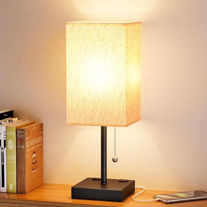 Bedside Lamp for Bedroom by Aooshine