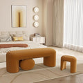 53" Chenille End of Bed Bench Set by CHICAURA