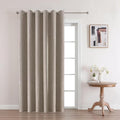 Joydeco Linen Blackout Room Divider Curtains, Extra Wide Sliding Door Drapes by JOYDECO