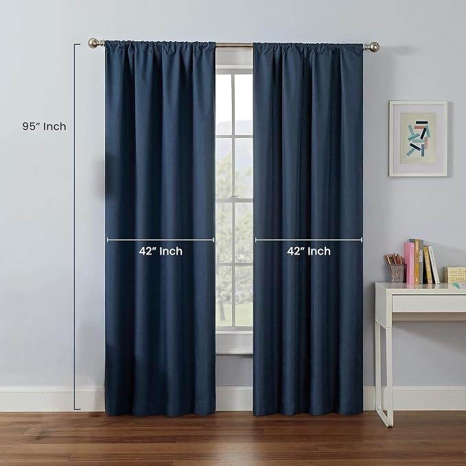 Eclipse Kendall Blackout Rod Pocket Curtain - Image 4