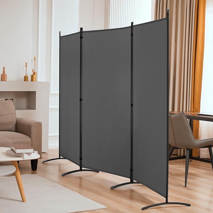 Spurgehom 3 Panel Room Divider Folding Partition Privacy Screens | Freestanding - Image 6