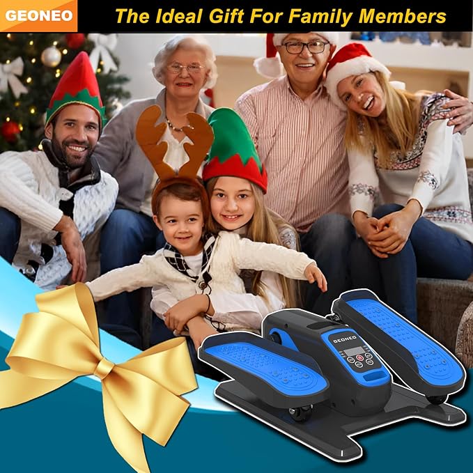 Under Desk Elliptical Machine, Electric Elliptical Exerciser for Senior, Quiet and Small Electric Seated Pedal Exerciser for Home with Remote Control and 12 Adjustable Speeds