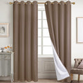 Diraysid 100% Blackout Curtains Cappuccino Linen Curtains by Diraysid%2C+refresh+your+life