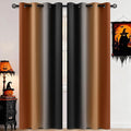 COSVIYA Grommet Drapes Burnt Orange and Black Curtains W52xL84 Inch | Gradient by COSVIYA