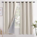 YoungsTex Linen Blackout Curtains 68 Inch Length by YoungsTex