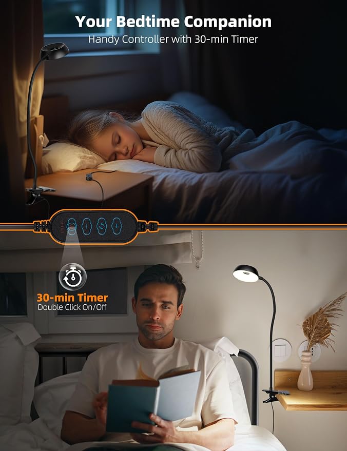 Clip on Light, LED Reading Light - Image 3