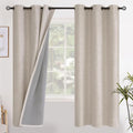 YoungsTex Oatmeal Linen Blackout Curtains by YoungsTex