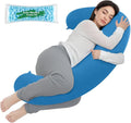 TranquilRelax C Shaped Body Pillow, Light Blue, Body Pillow, Pregnancy Pillow by Unknown