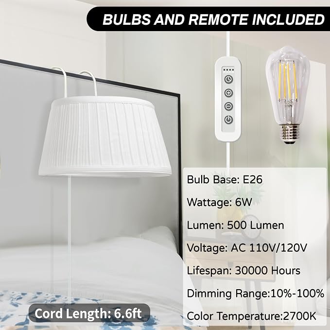 NITOWOLF Bed Reading Light, Headboard Light Reading Lights - Image 4