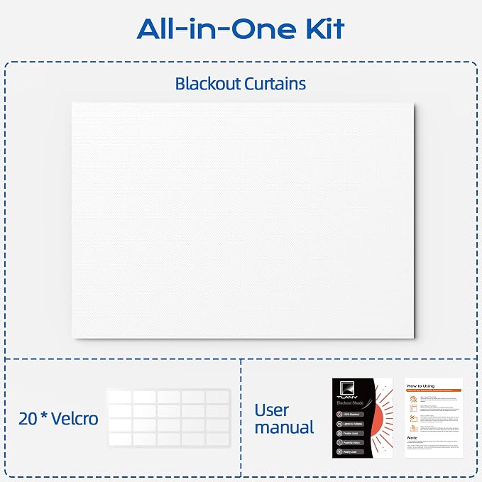 Blackout Curtains for Bedroom, Temporary Blackout Shades - Image 8