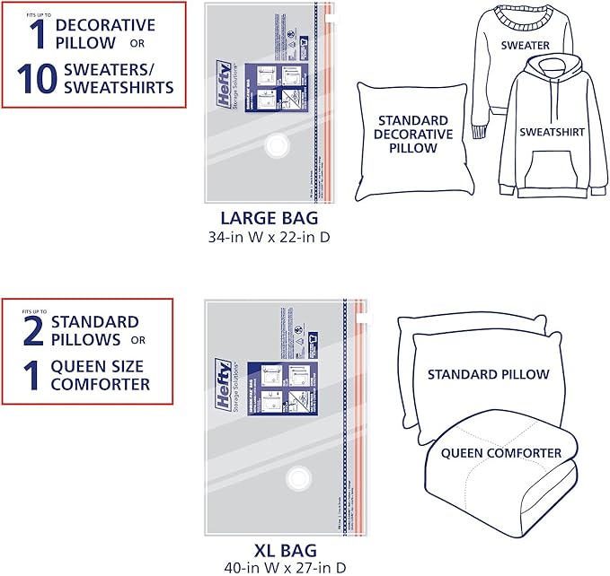 Hefty Shrink-Pak Vacuum Storage Bags - Image 5
