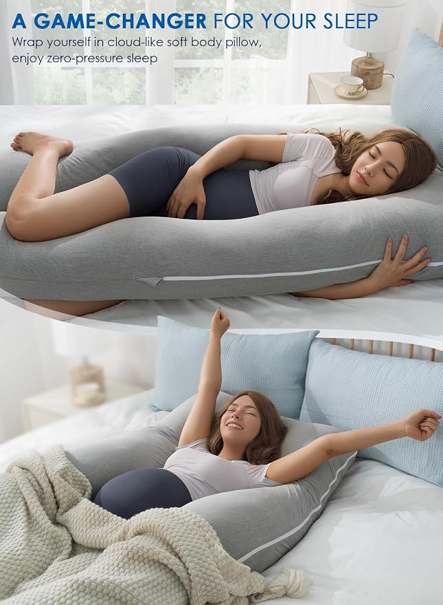 QUEEN ROSE Pregnancy Pillows, Cooling Maternity Pillow - Image 2
