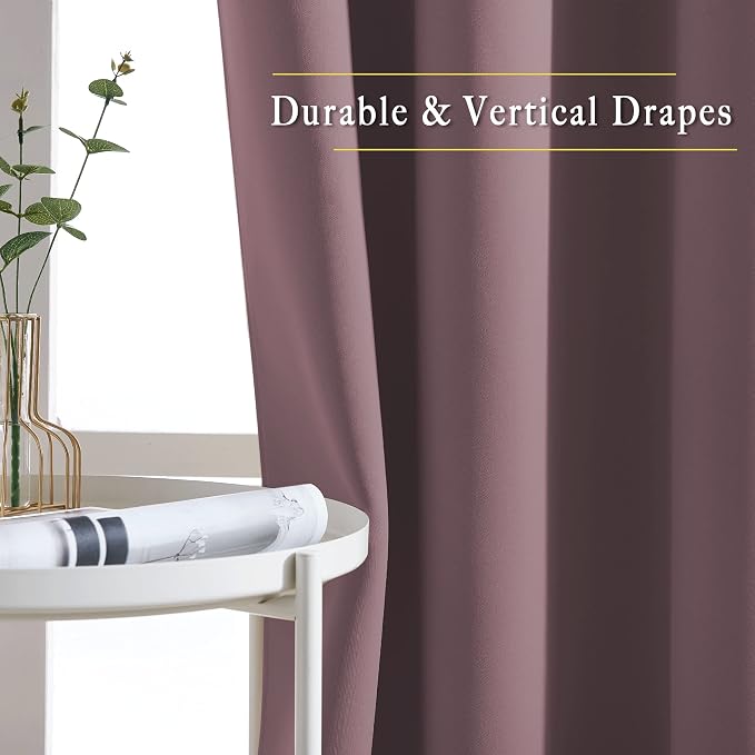 NICETOWN Blackout Small Window Curtains 54 inches Length - Image 5