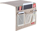 Zafit Linen 4 Pockets Bedside Caddy, Bedside Storage Organizer by ZAFIT