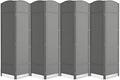 8 Panel Folding Room Divider, Woven Privacy Screen, handcrafted diamond pattern by cocosica