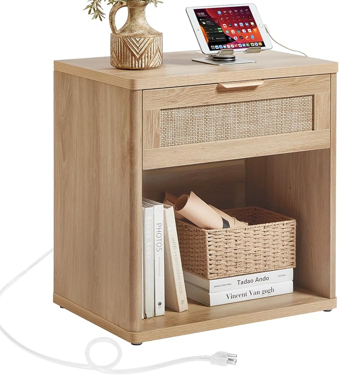 LEYAOYAO Rattan 23" Nightstands by LEYAOYAO-Findtheshiningpointofyourideallife%EF%BC%81