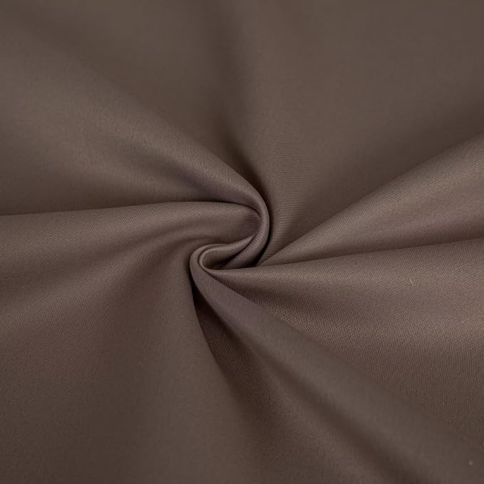 IGEMAEVE Blackout Curtains for Bedroom Rod Pocket Khaki 52" W x 108" L | Living - Image 5
