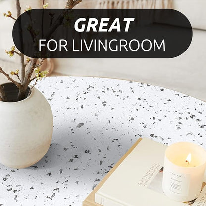 RAY STAR 12X120 Inch Shelf Liner for Kitchen Cabinets, Non-Adhesive Cabinet Liner Washable, PVC Drawer Liner for Dresser Non-Slip Bathroom (Stone)(3 Roll)