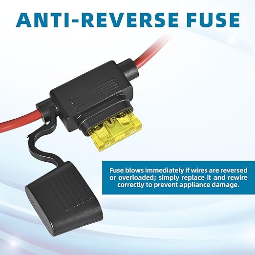 AIUWIZO 20A 240W Golf Cart DC-DC 24V 36V 48V to 12V Waterproof Converter Voltage Regulator Reducer Transformer with Fuse, Professional Step Down Converter