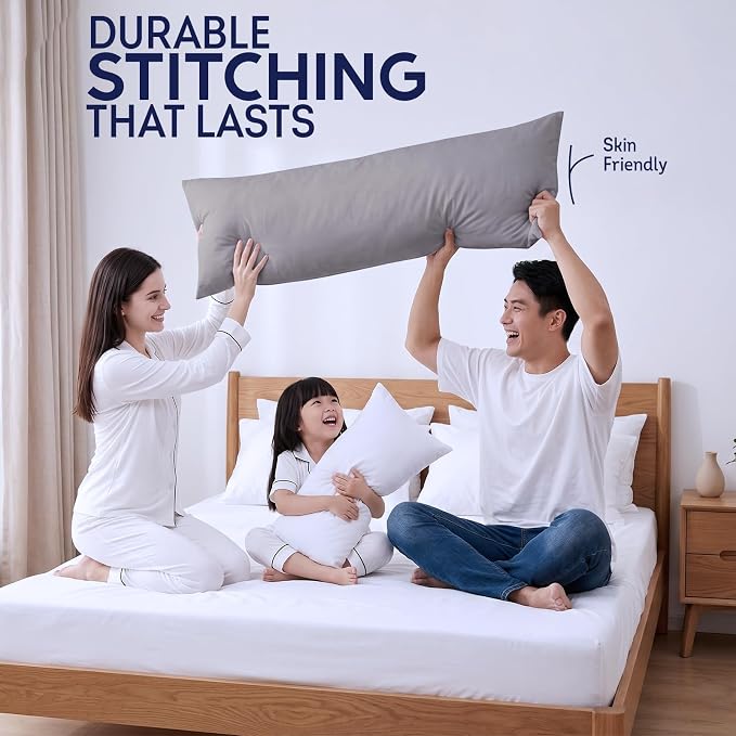 DOWNCOOL Large Body Pillow Insert- Breathable Full Body Pillow - Image 6