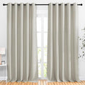 NICETOWN Natural Room Darkening Living Room Curtains 110 inches Long, Grommet by NICETOWN
