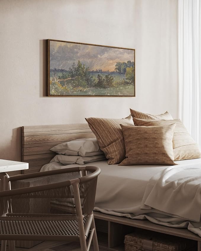 InSimSea Extra Large Framed Vintage Wall Art, Living Room Country Farmhouse - Image 2