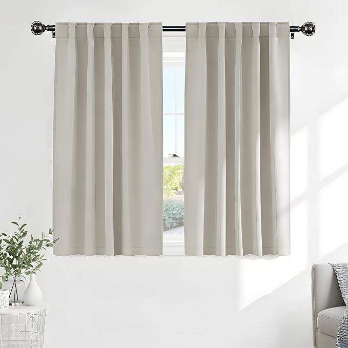 PONY DANCE Blackout Curtains Thermal Insulated Window Treatment Panels Room by PONYDANCE