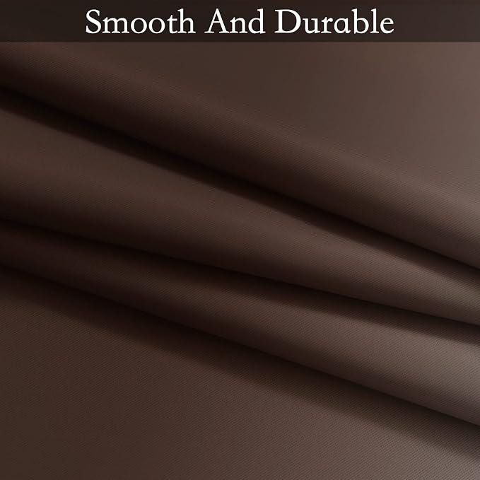 SimpleHome Ombre Brown to Grey White Curtains - Image 7