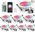 Vanance Smart Recessed Lighting 3 Inch, Dimmable, Tunable 2700K~6500K, CRI80+, RGB Color Changing LED Downlight Compatible with Alexa Google Home, Remote Control Small Canless Light, 8Pack