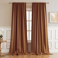 108 Inch Curtains 2 Panels Set Back Tab Pocket Thermal Insulated Energy by DUALIFE