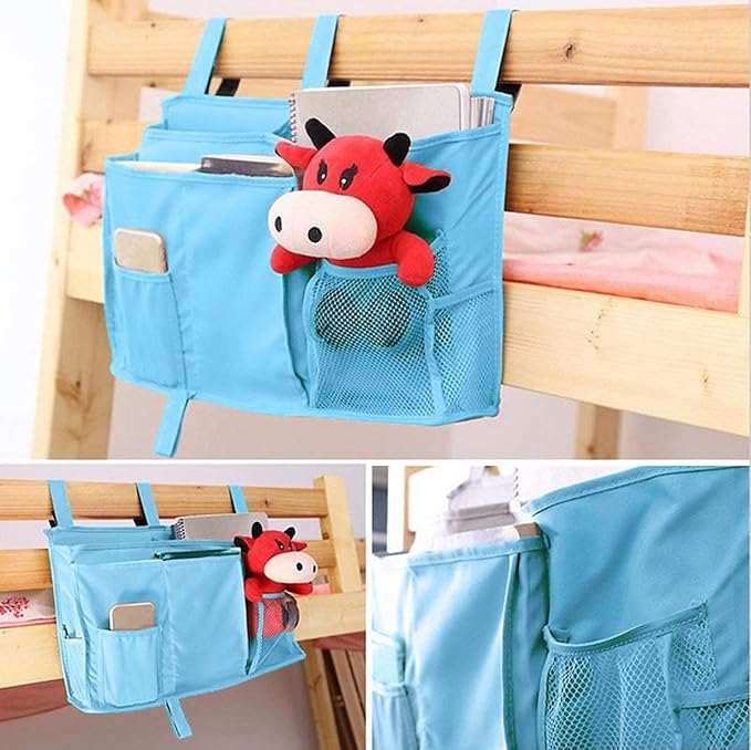Createy Bedside Caddy Hanging Organizer Storage Bag Pocket - Image 3