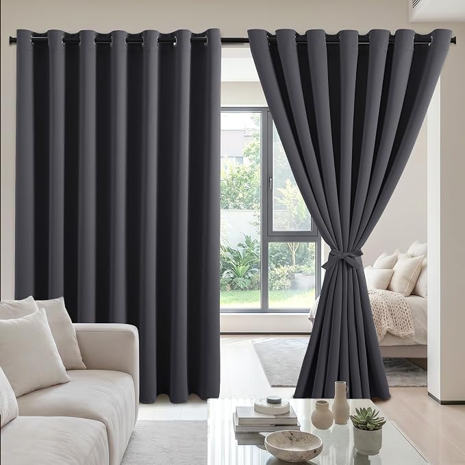 DWCN Blackout Curtains – Thermal Insulated Light Blocking Privacy Grommet Drapes by DWCN
