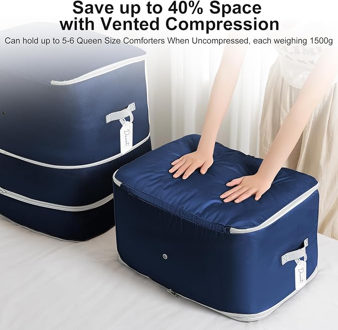 Comforter Storage Bag -Large Capacity Blanket Storage Bags 3-Layer Ultra Space - Image 3