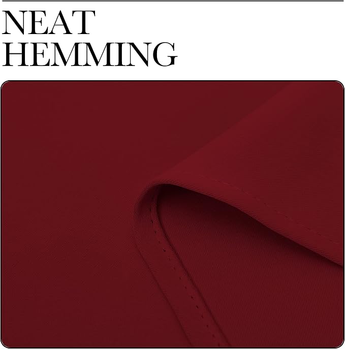 NICETOWN Burgundy Red Blackout Curtains 78 inches Length - Image 6